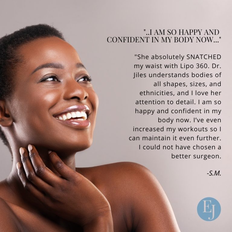 testimonial of Dr Jiles patient who received Lipo 360 procedure